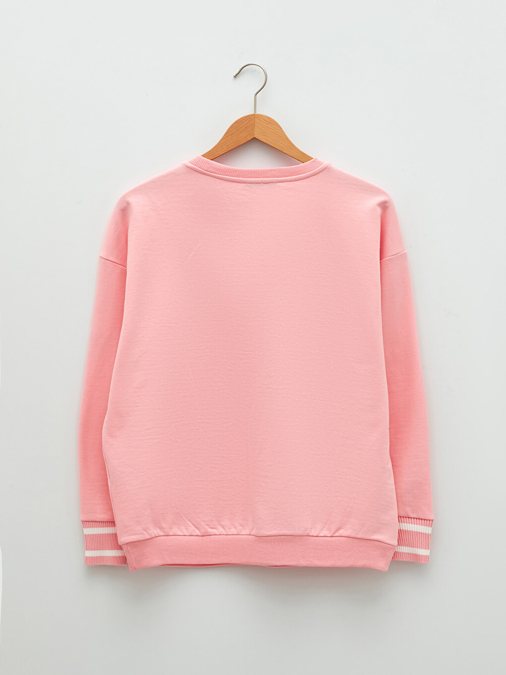 Crew Neck Stripe Detailed Long Sleeve Women's Sweatshirt-5
