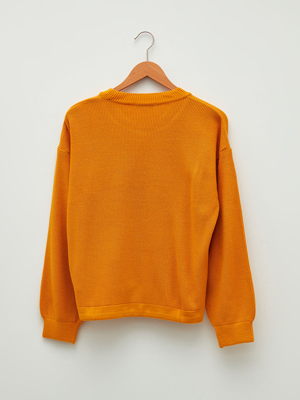 Crew Neck Regular Lace-up Detailed Long Sleeve Women's Tricot Sweater-6