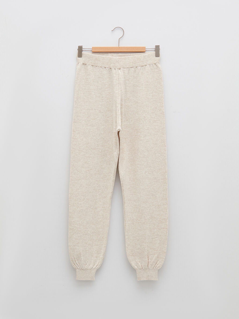 Women's Elastic Waist Regular Jogger Tricot Trousers-4