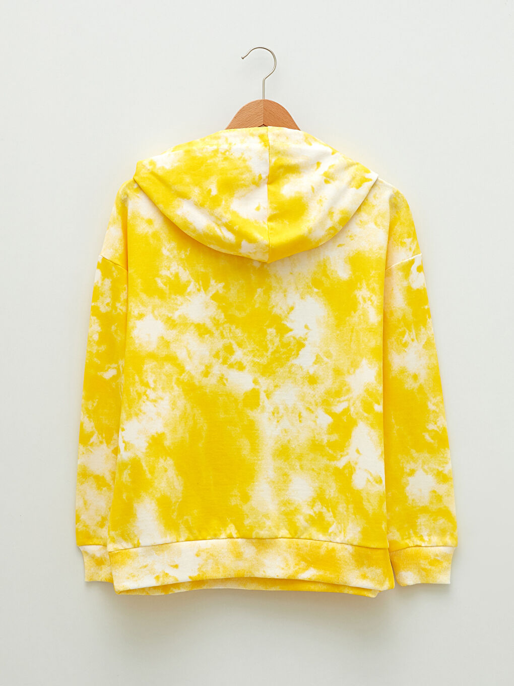 әйелдерге арналған принтті ұзын жеңді капюшонды свитшот-6