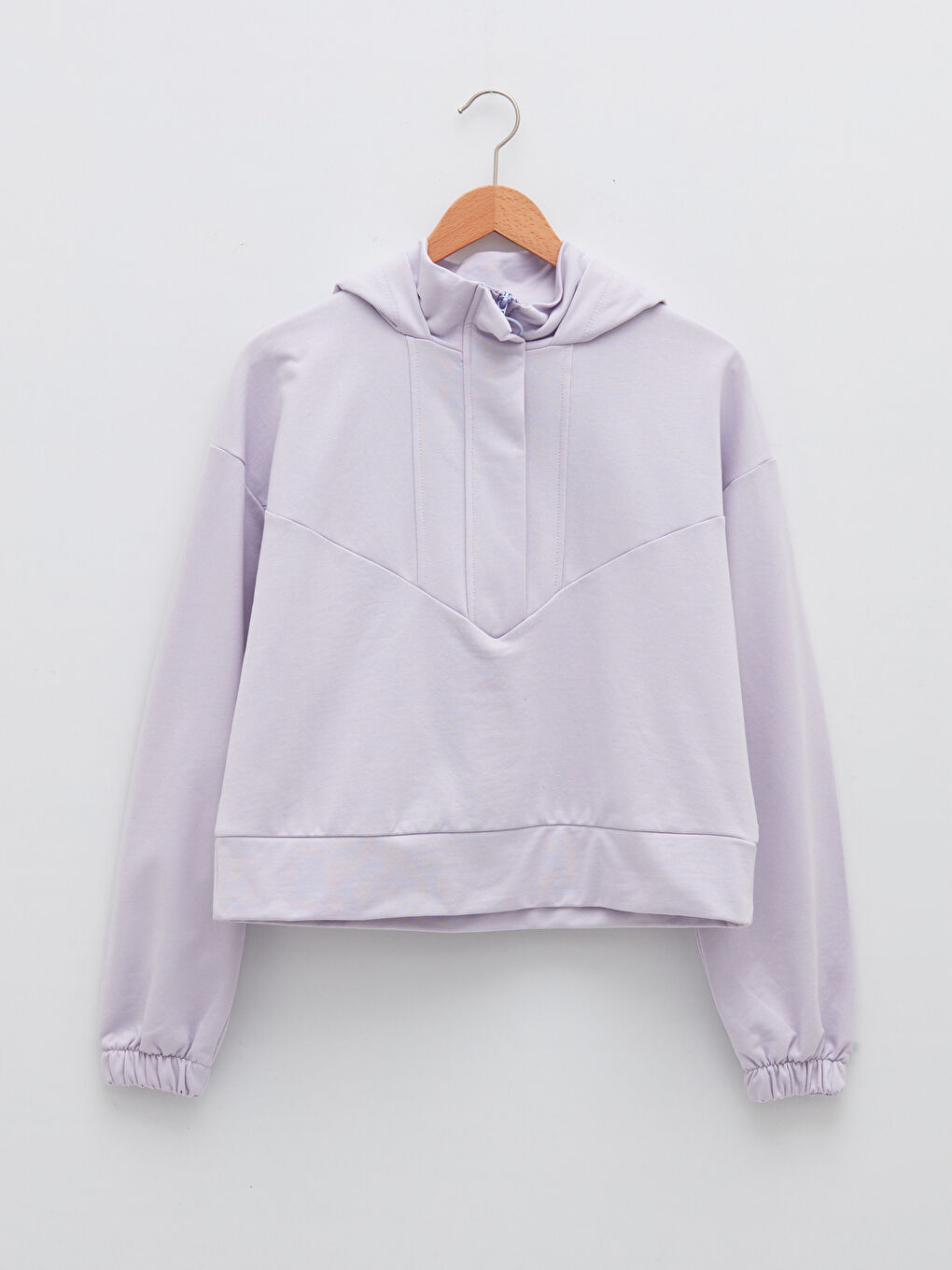 LCW Vision Lila Kadın Kalın Hoodie - 5