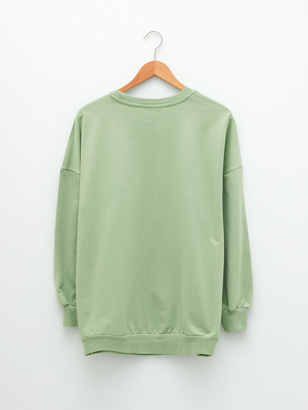 Crew Neck Printed Long Sleeve Women's Sweatshirt-1