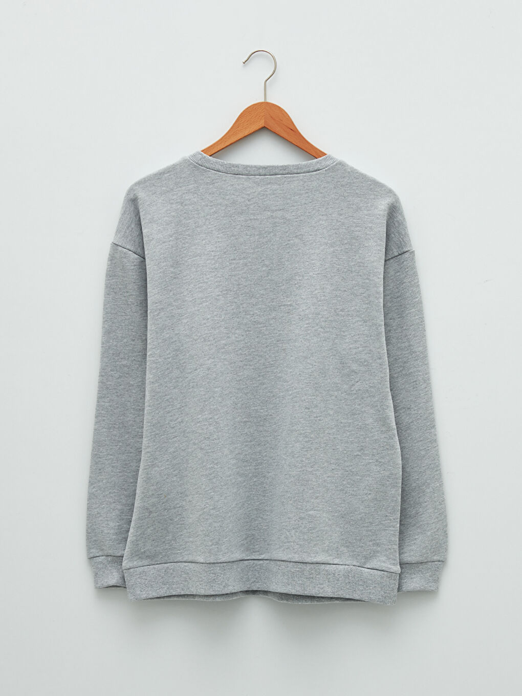 Sweat-shirt pour Femmes Grande Taille Col Rond Régulier Manches Longues-6