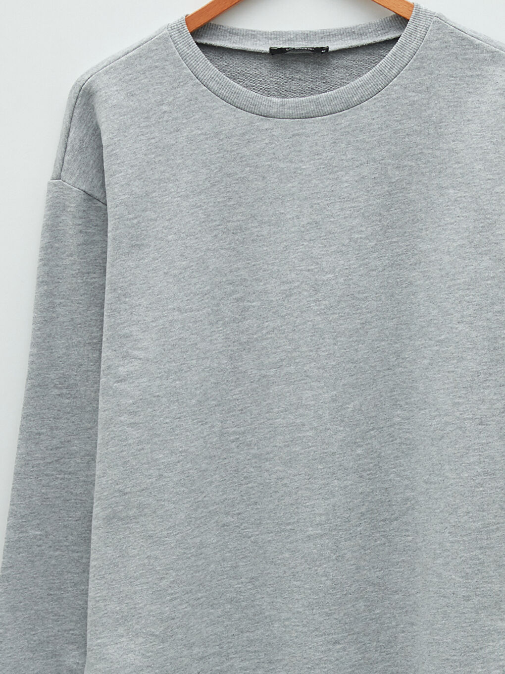 Sweat-shirt pour Femmes Grande Taille Col Rond Régulier Manches Longues-7