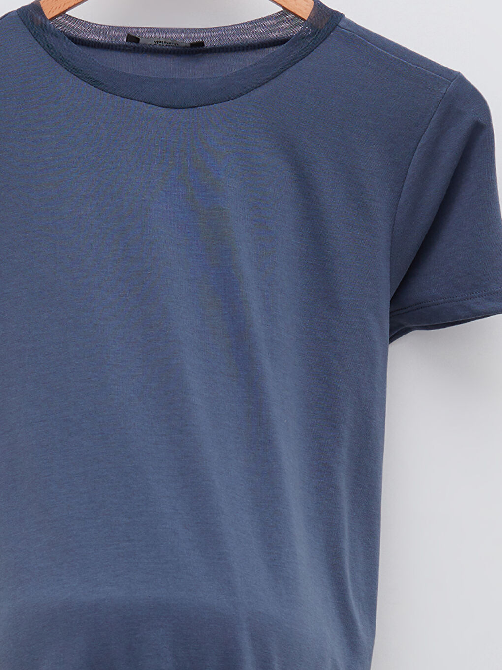 Crew Neck Plain Short Sleeve Maternity T-Shirt-7