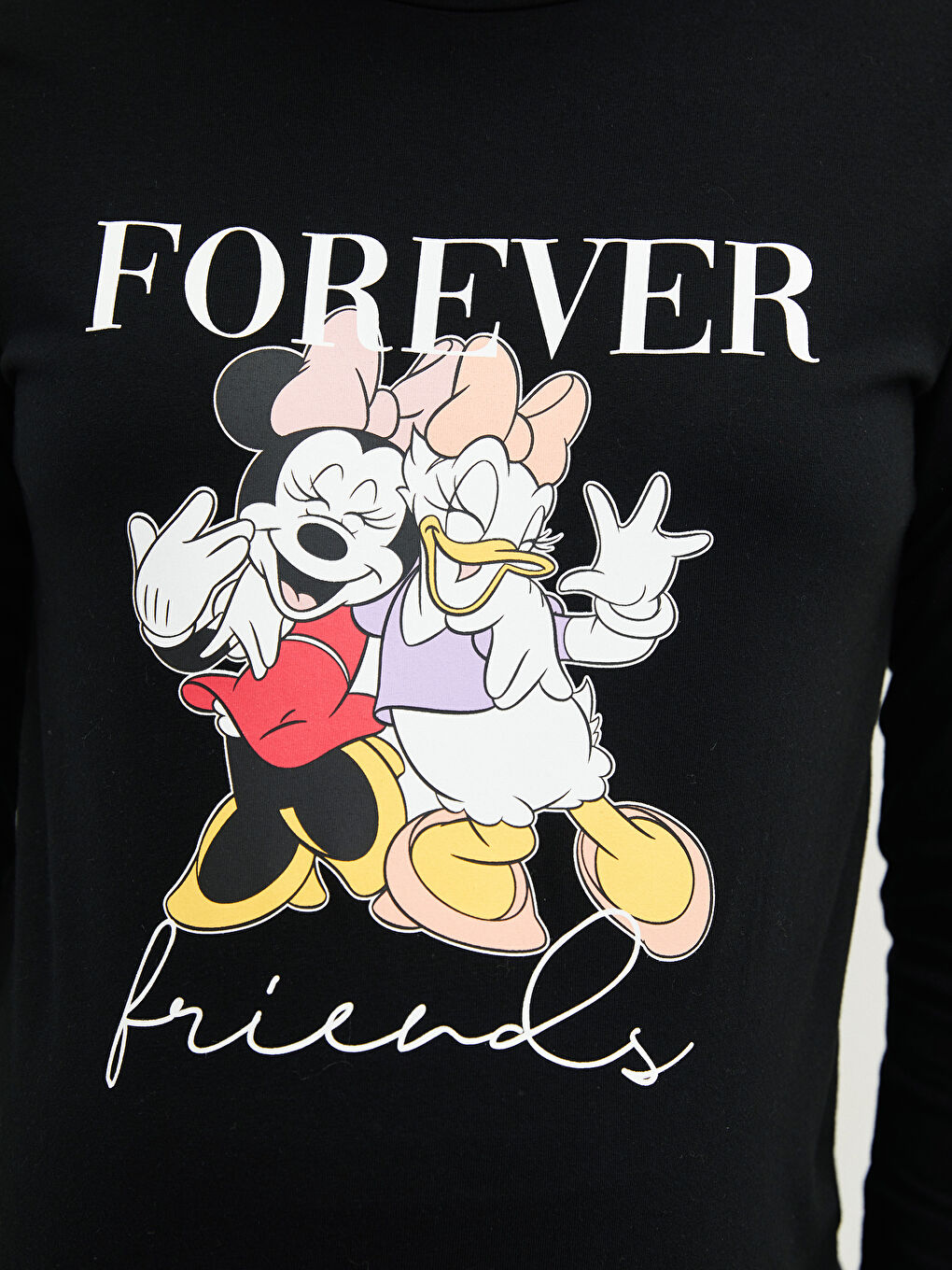 LCWAIKIKI Maternity Crew Neck Minnie Mouse Printed Long Sleeve Maternity T-Shirt -W1IE15Z8-CVL