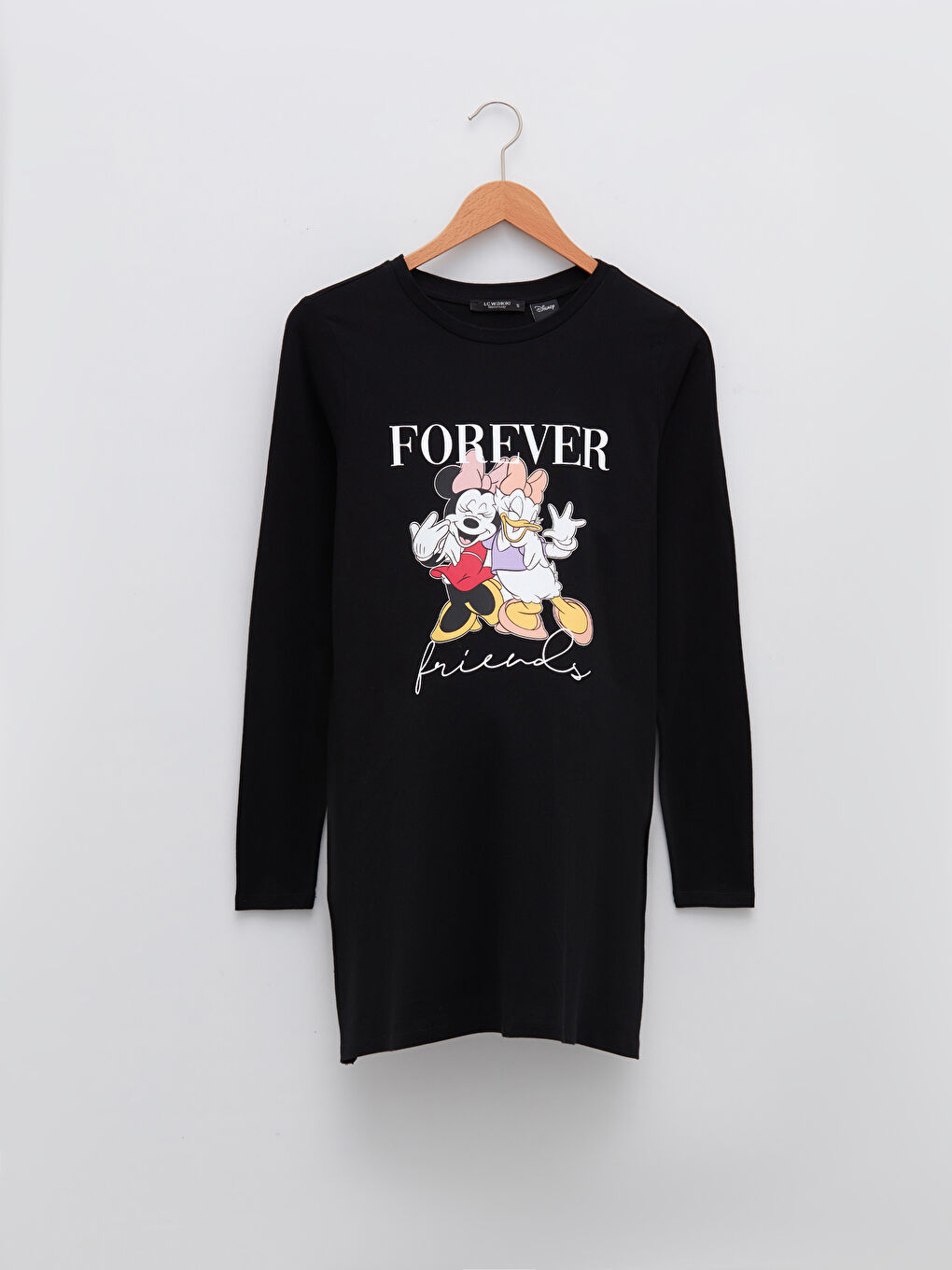 LCWAIKIKI Maternity Crew Neck Minnie Mouse Printed Long Sleeve Maternity T-Shirt -W1IE15Z8-CVL
