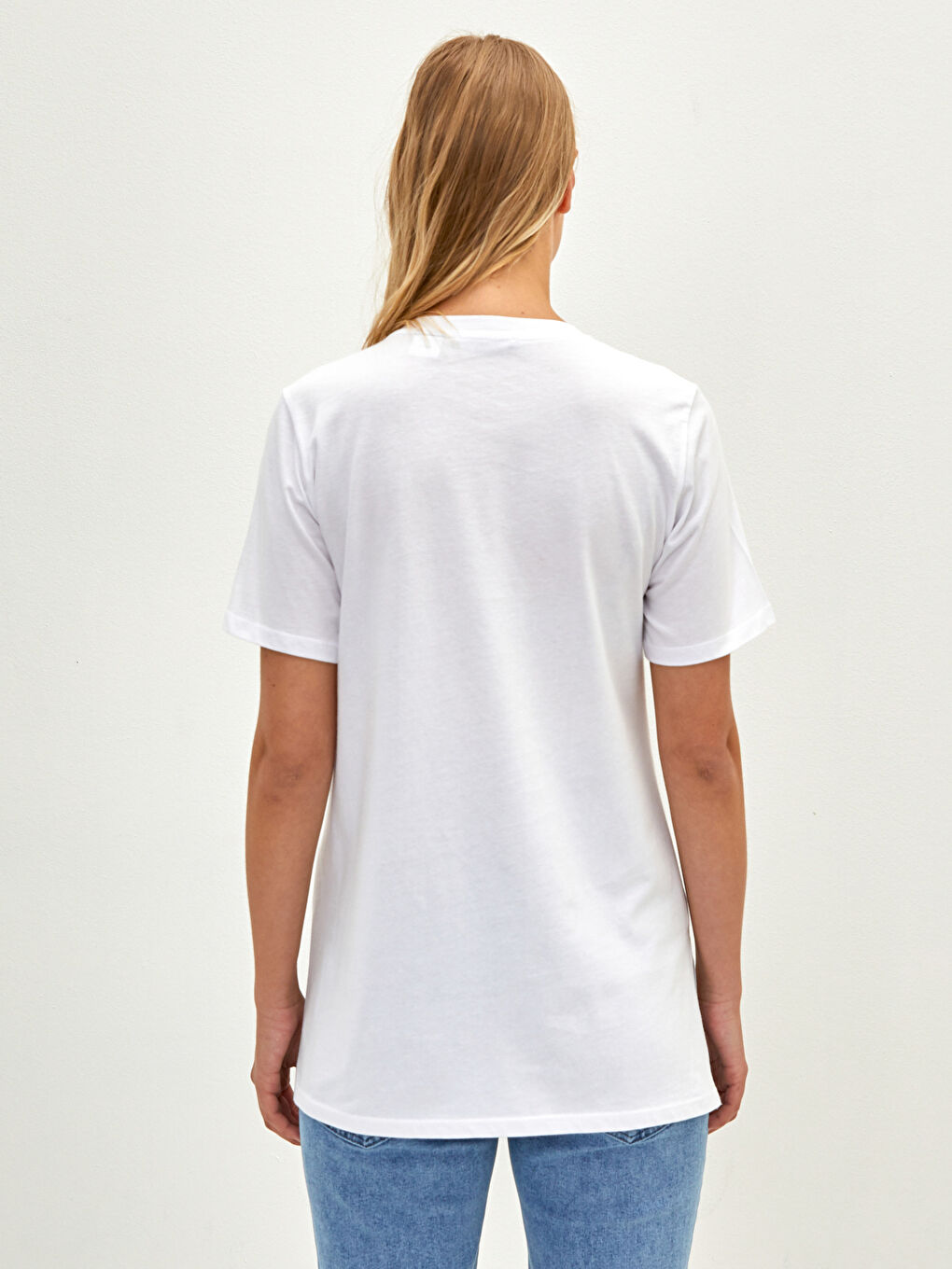 Футболка для беременных с принтом Дональда Дака, круглым вырезом и короткими рукавами из хлопка-3