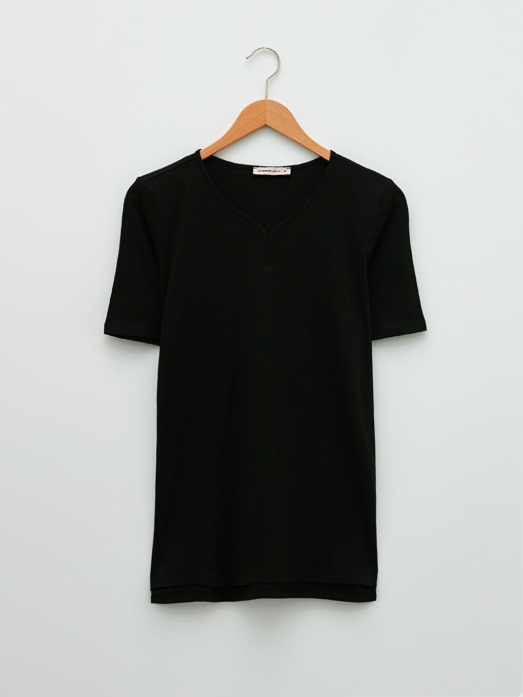 LCW Grace V-Ausschnitt Gerade Kurzarm Baumwolle T-Shirt für Damen -W1IE39Z8-CVL
