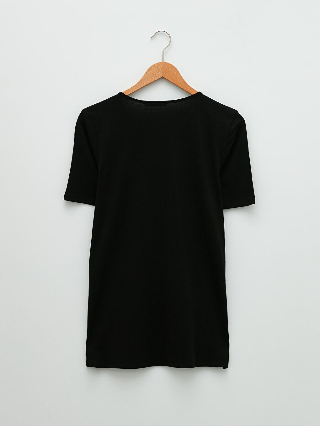 LCW Grace V-Ausschnitt Gerade Kurzarm Baumwolle T-Shirt für Damen -W1IE39Z8-CVL