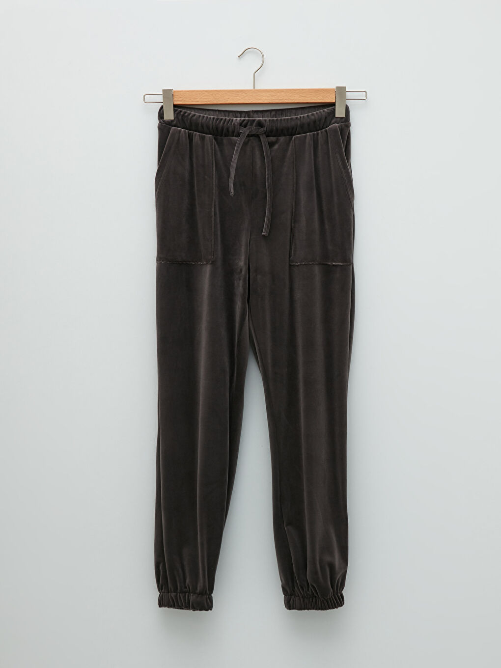 Pantaloni de Trening Jogger de Damă din Catifea cu Talie Elastică-6