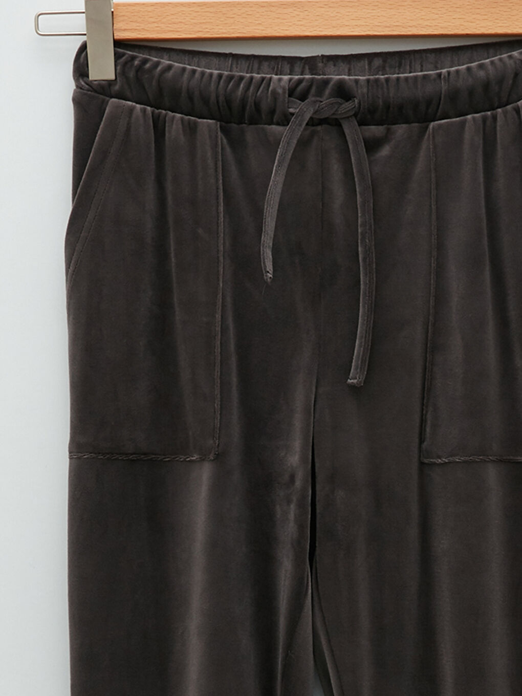 Pantaloni de Trening Jogger de Damă din Catifea cu Talie Elastică-8