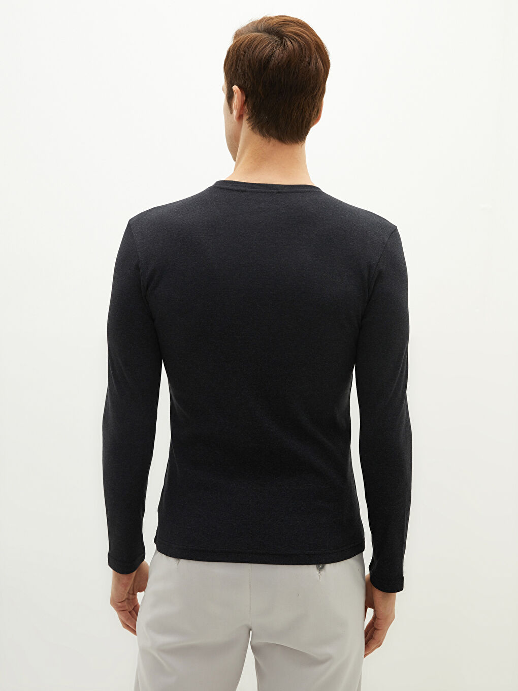 LC Waikiki Crew Neck Basic Long Sleeve Men's T-shirt -W1IF05Z8-L8N
