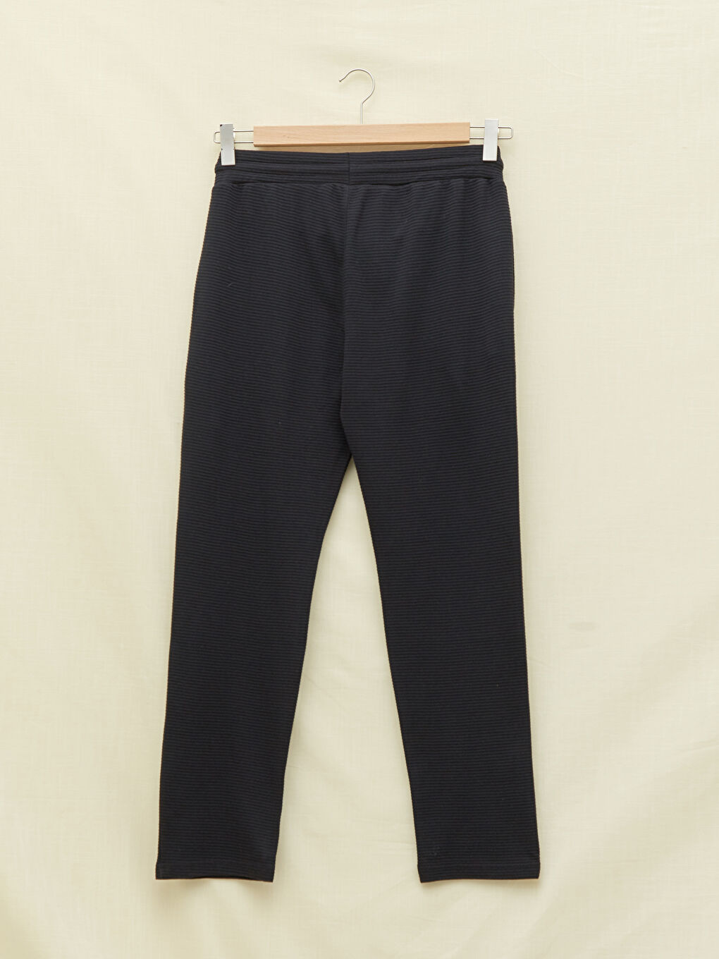 Siyah Standart Kalıp Erkek Eşofman Altı-6