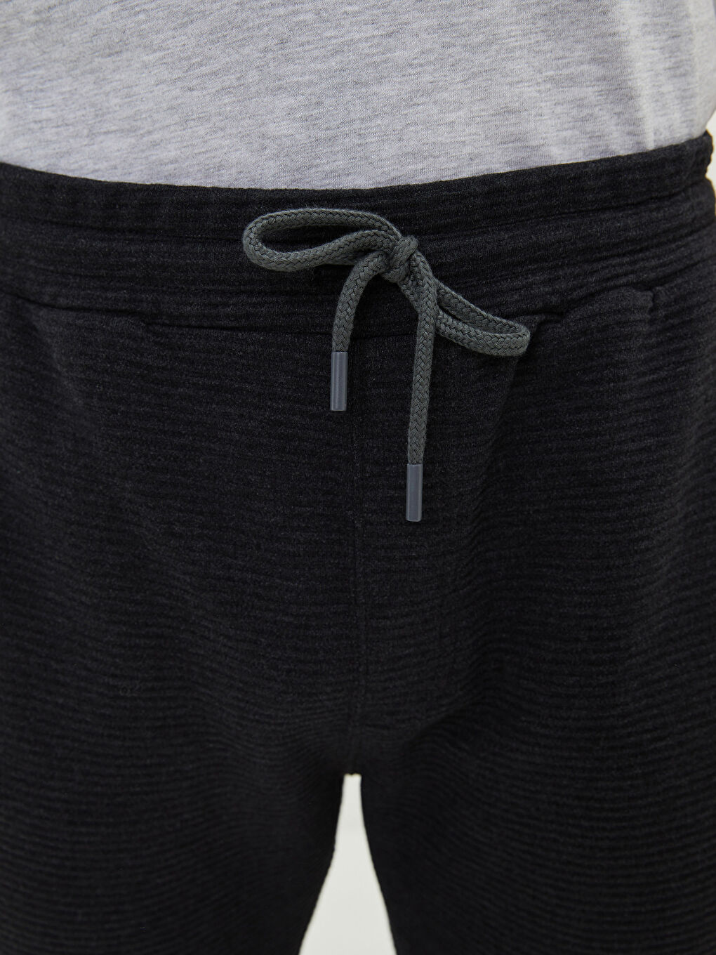 Antrasit Standart Kalıp Erkek Eşofman Altı-2