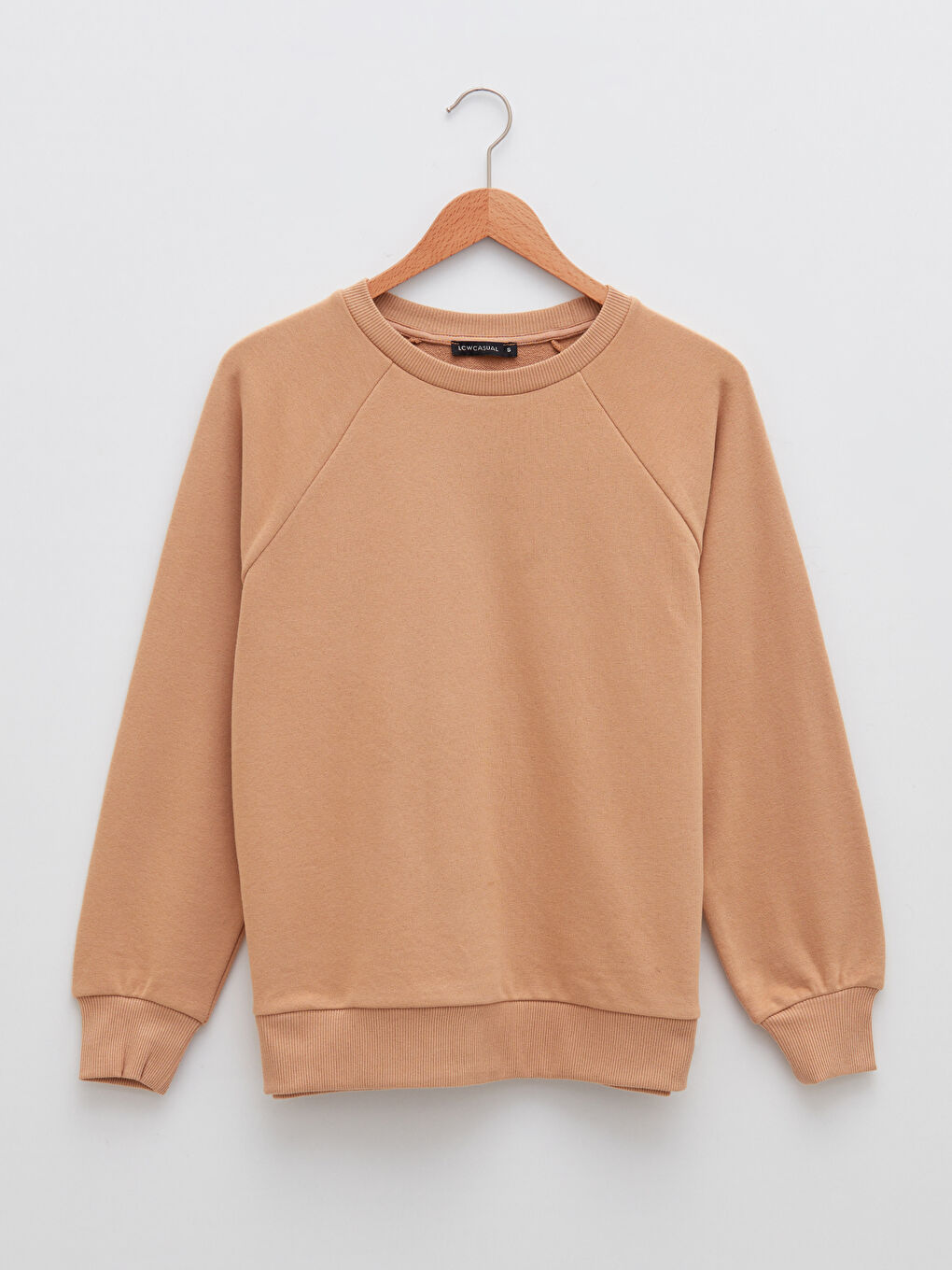 Hanorac Gros Simplu cu Guler Rotund pentru Femei-2