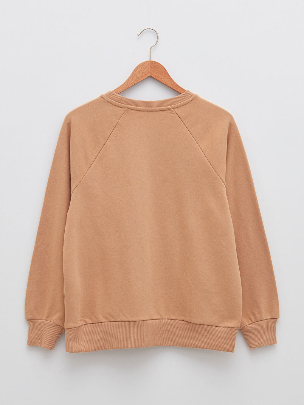 Hanorac Gros Simplu cu Guler Rotund pentru Femei-3