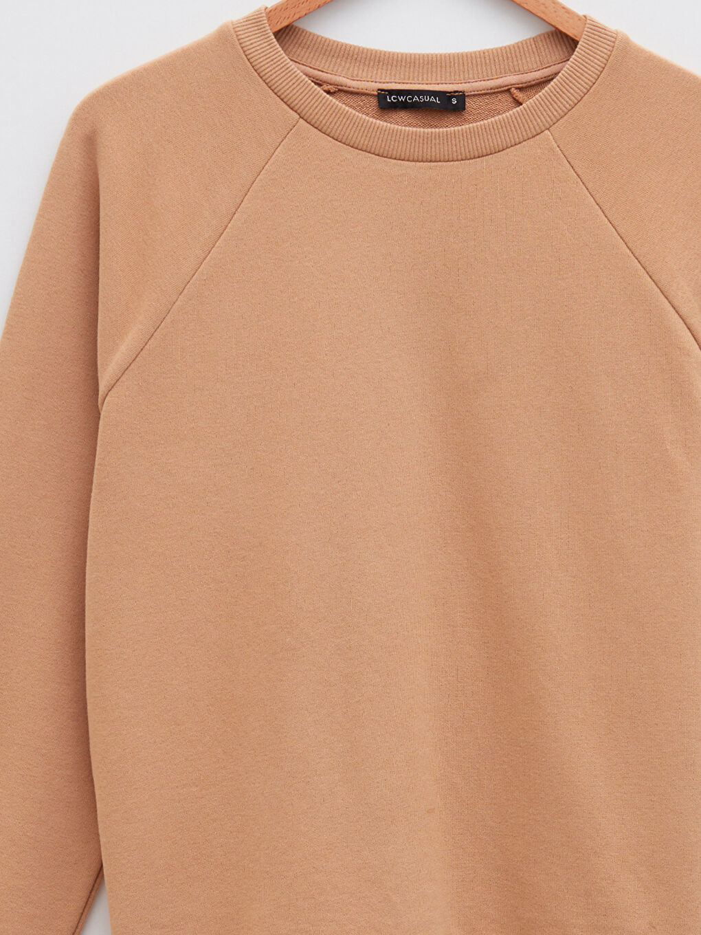 Hanorac Gros Simplu cu Guler Rotund pentru Femei-4