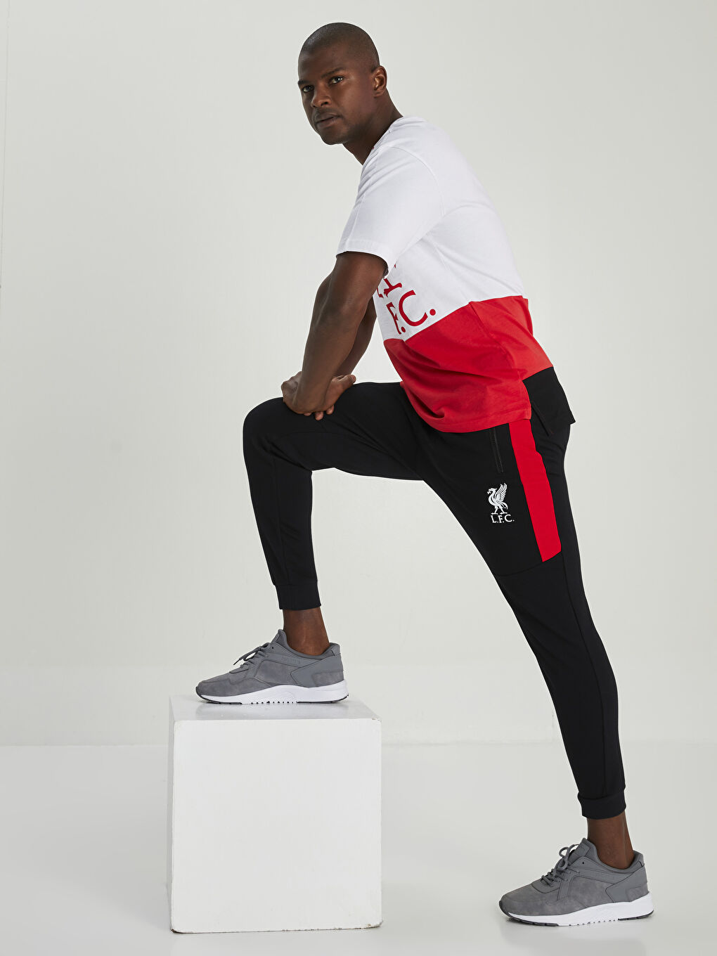 LCW SPORT Slim Fit Liverpool Printed Men's Sports Jogger Sweatpants -W1IF44Z8-CVL