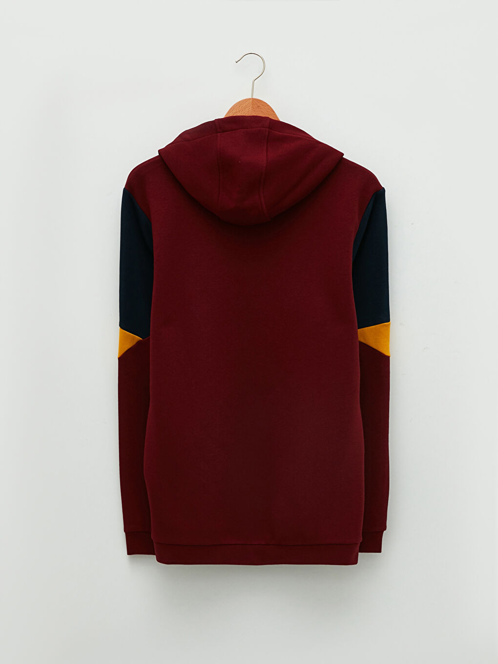 Uzun Kollu Barcelona Baskılı Erkek Taraftar Hoodie-6