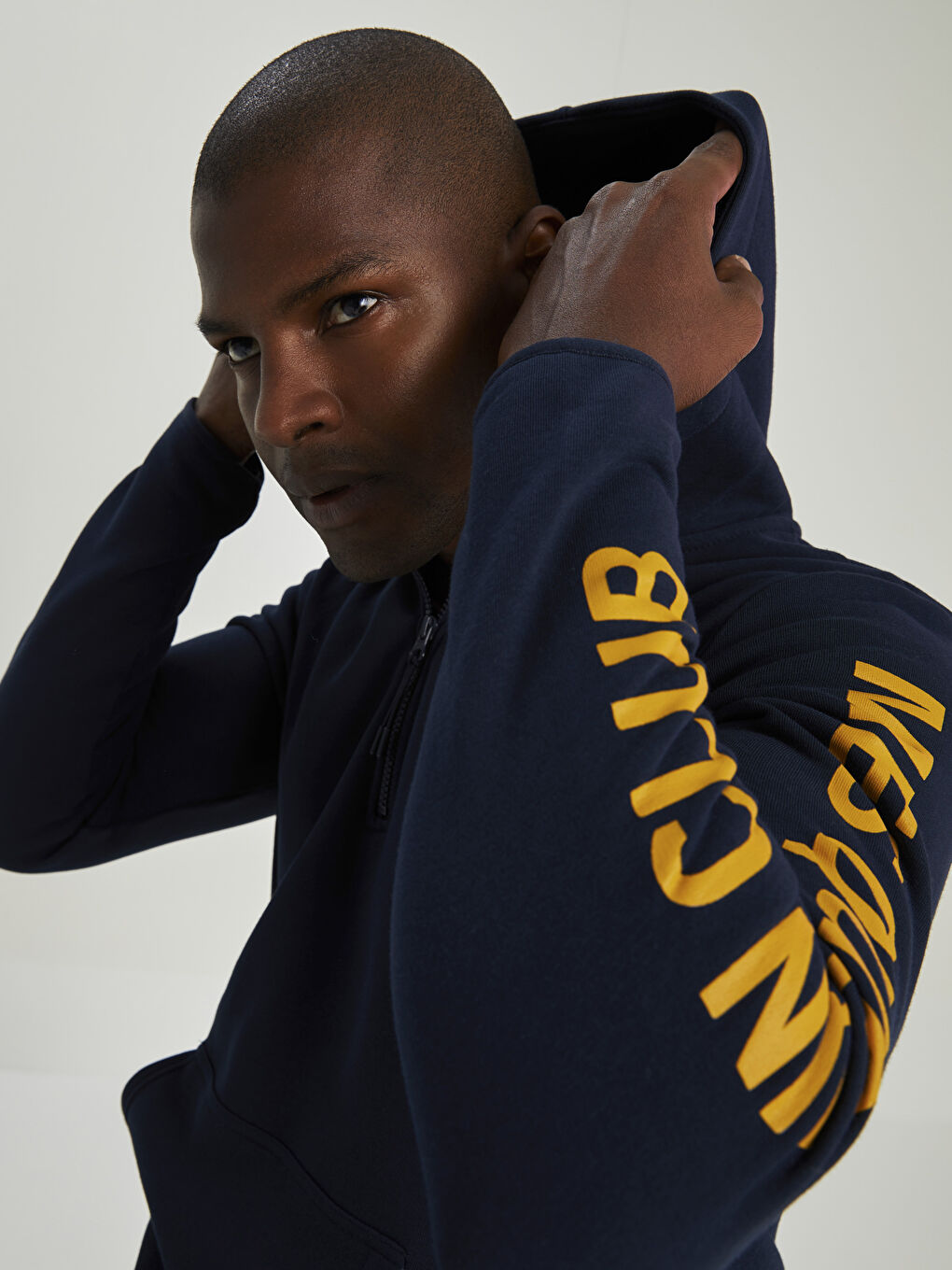 Sweat À Capuche De Fan De Barcelone Imprimé À Manches Longues Pour Hommes-3