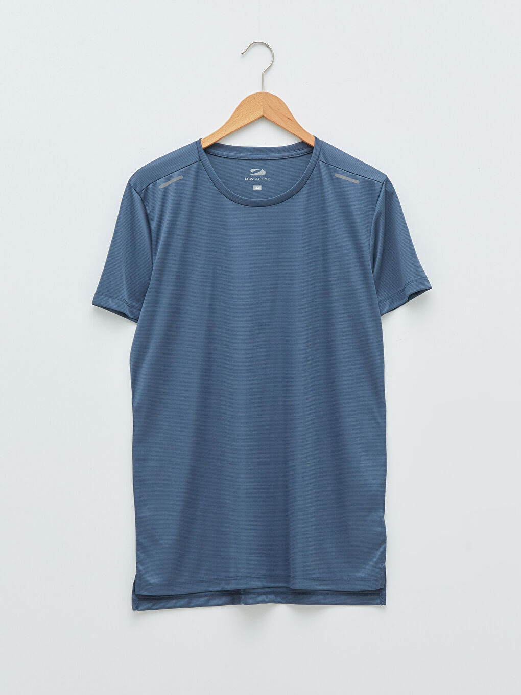 Mavi Bisiklet Yaka Kısa Kollu Aktif Spor Erkek Tişört-4