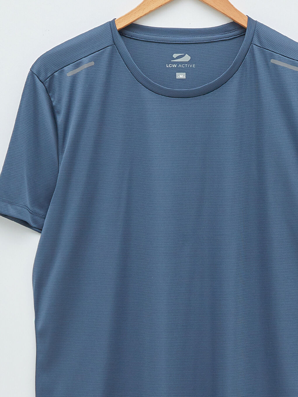 Mavi Bisiklet Yaka Kısa Kollu Aktif Spor Erkek Tişört-6