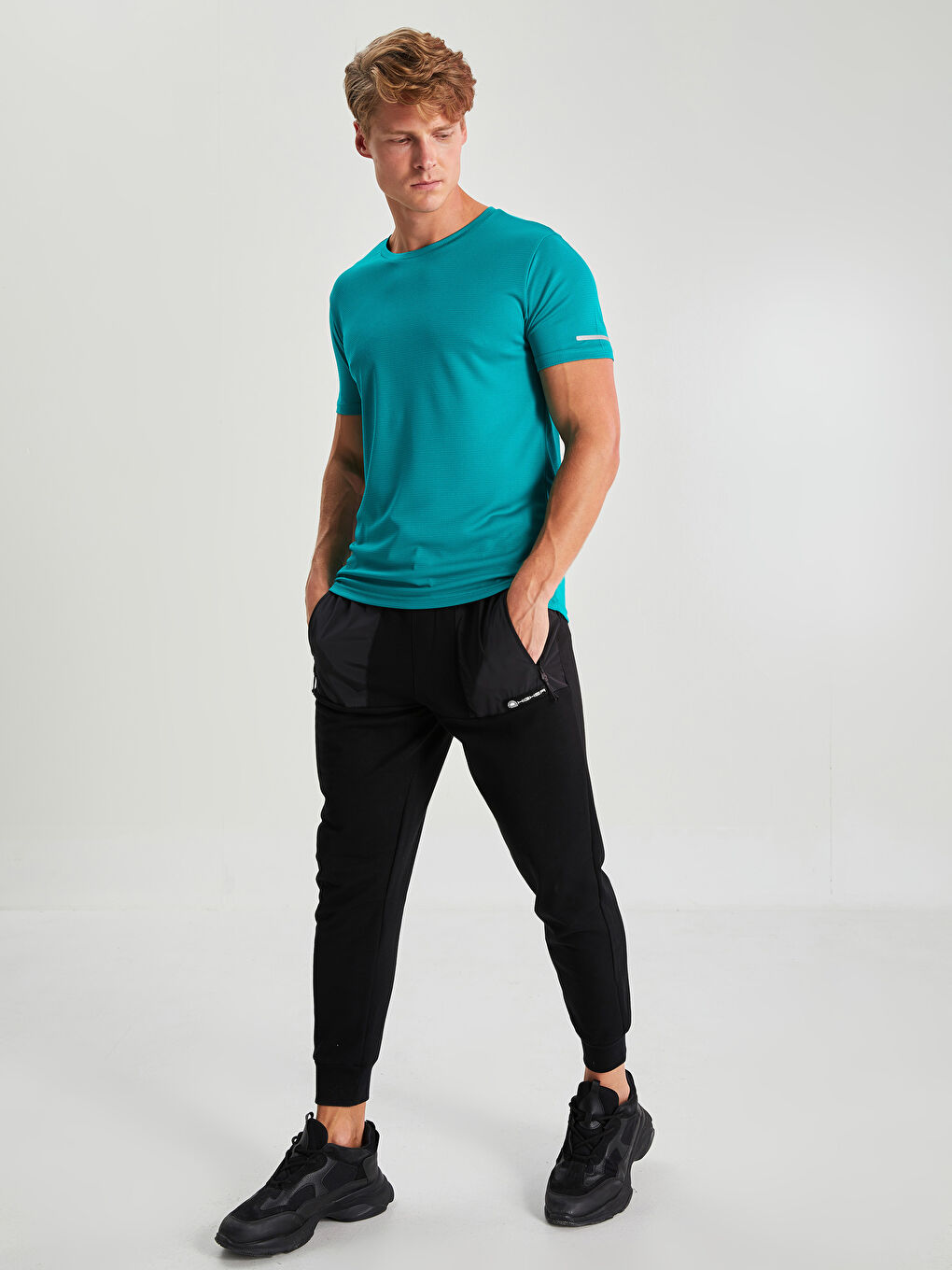 XSIDE ACTIVE Yeni Siyah Slim Fit Erkek Spor Jogger Eşofman Altı