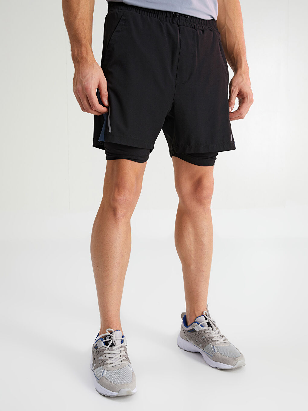 LC Waikiki Slim Fit Men's Sports Tights Shorts -W1IF62Z8-CVL