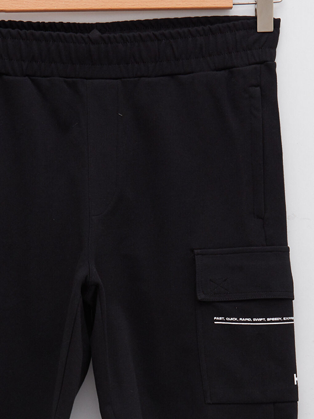 Siyah Standart Kalıp Baskılı Erkek Şort-8