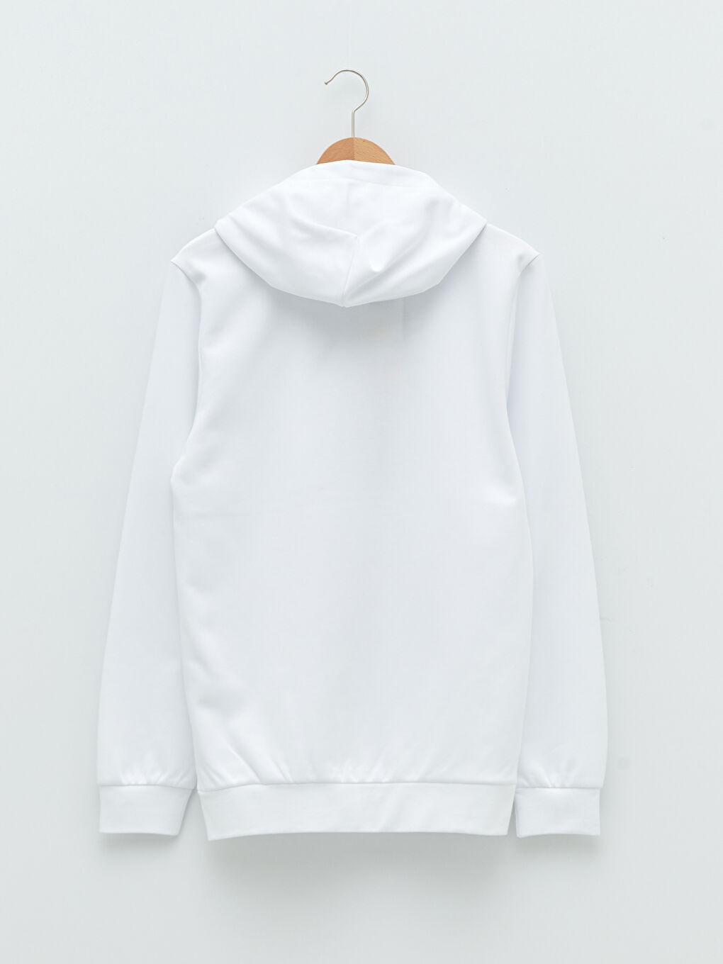 هودي رياضي مطبوع كم طويل مزود بغطاء رأس للرجال-6