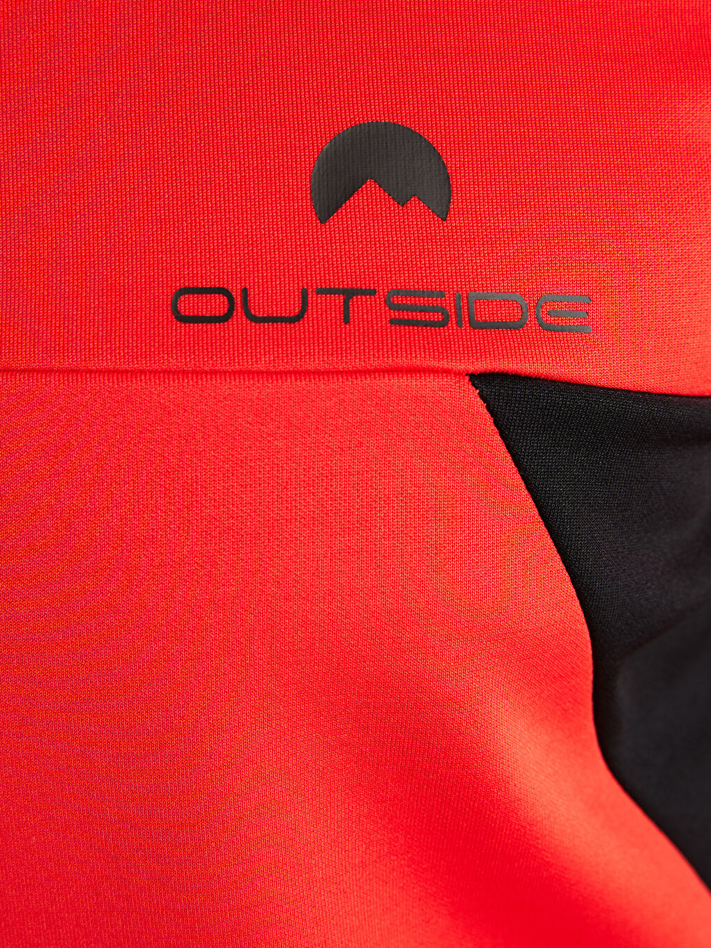 bk フード付きスポーツウェア ホワイト/ブラック/レッド XSIDE ACTIVE Hooded Long Sleeve Color Block Men's Sports