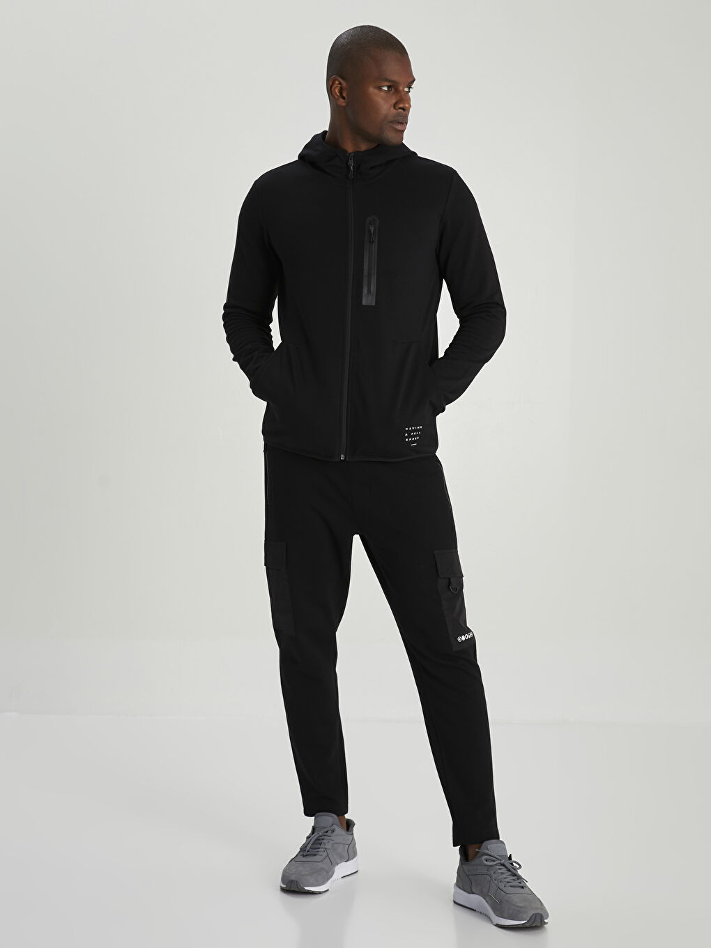 Siyah Slim Fit Erkek Jogger Eşofman Altı