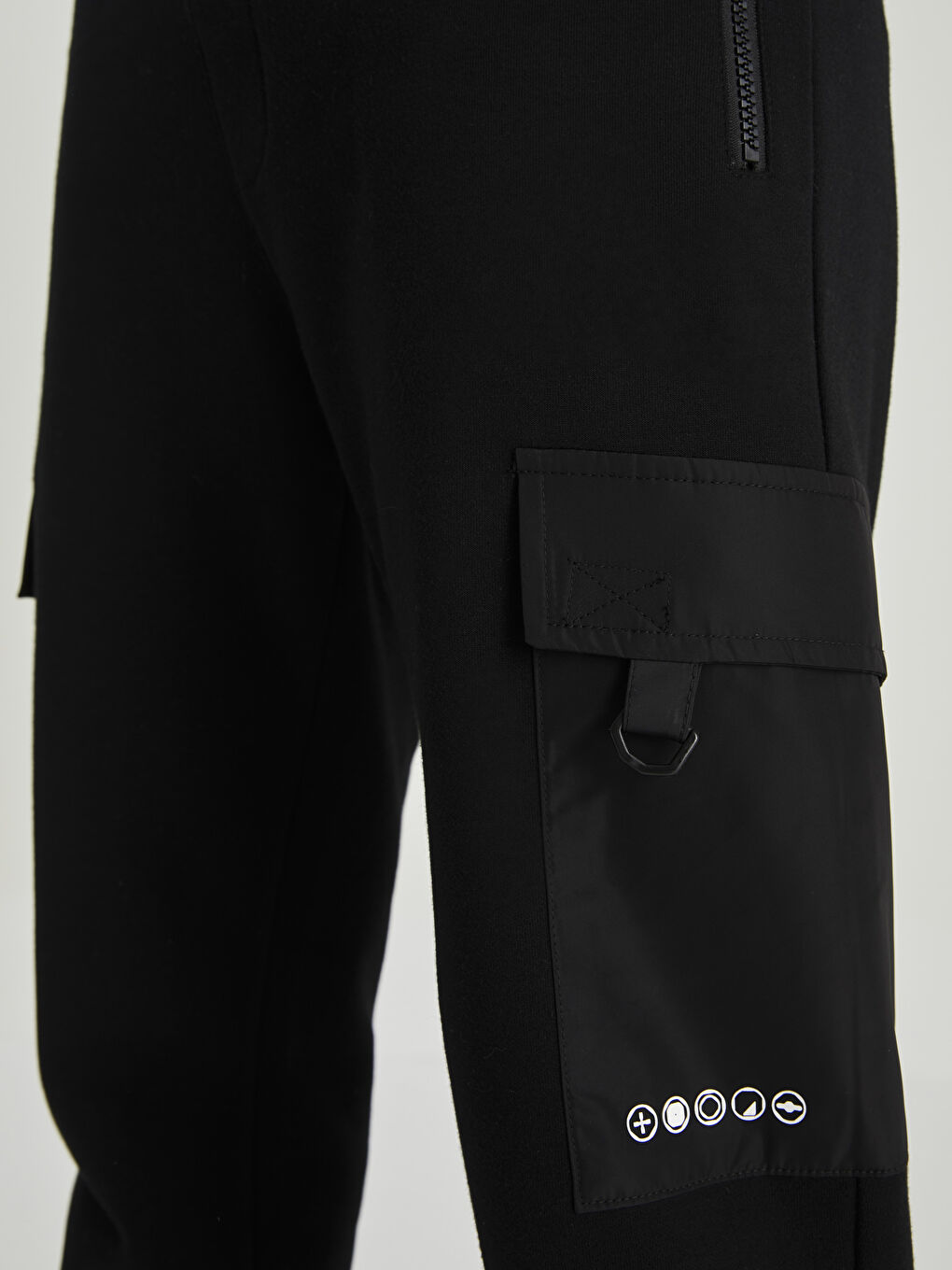 Siyah Slim Fit Erkek Jogger Eşofman Altı-3