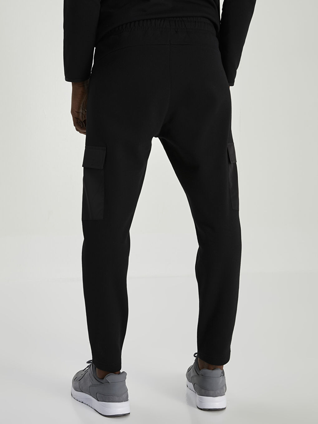Siyah Slim Fit Erkek Jogger Eşofman Altı-4