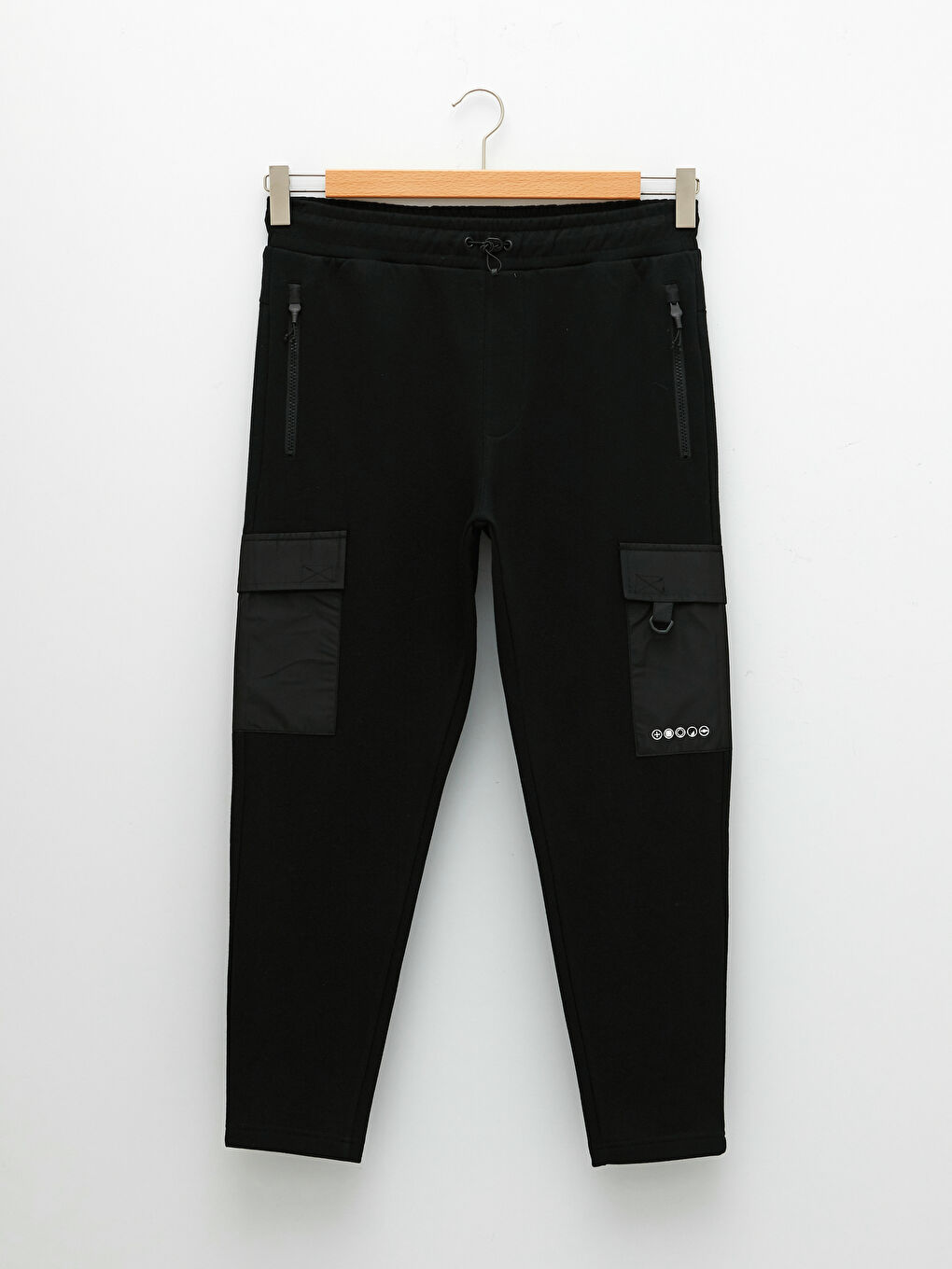 Siyah Slim Fit Erkek Jogger Eşofman Altı-5