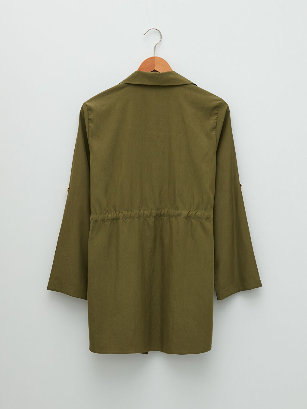 Яке с яка, изчистен дизайн, дълъг ръкав, яке за жени-6