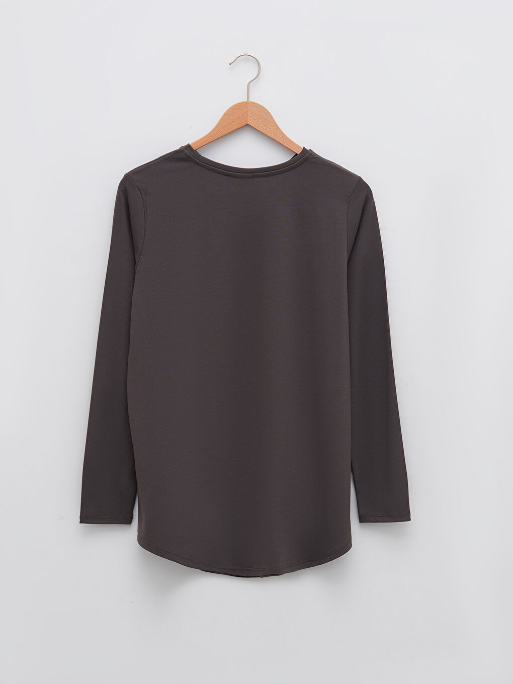 Crew Neck Printed Long Sleeve Women's T-Shirt-6
