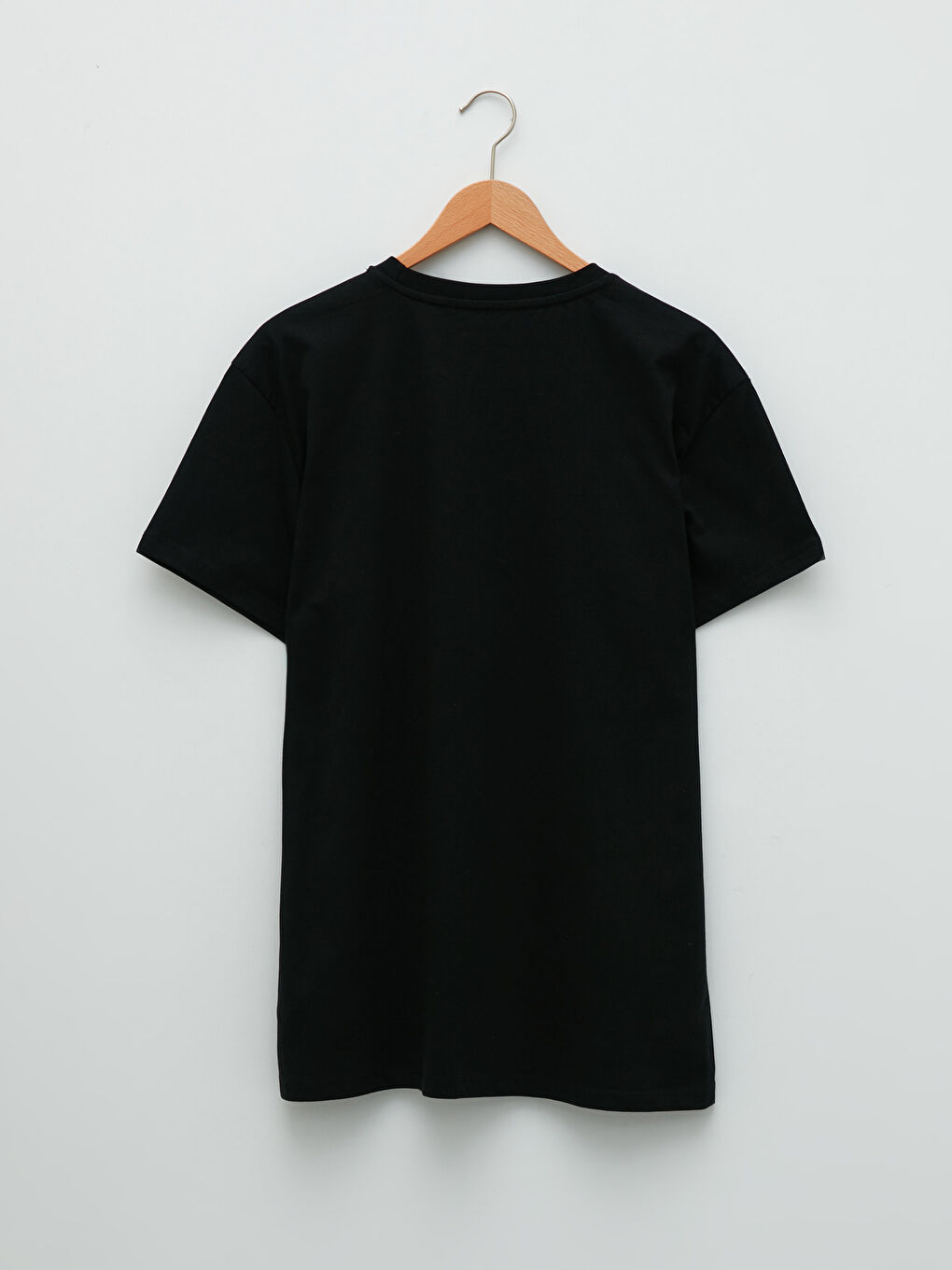 Crew Neck Short Sleeve Basic Combed Cotton Men's T-shirt-1