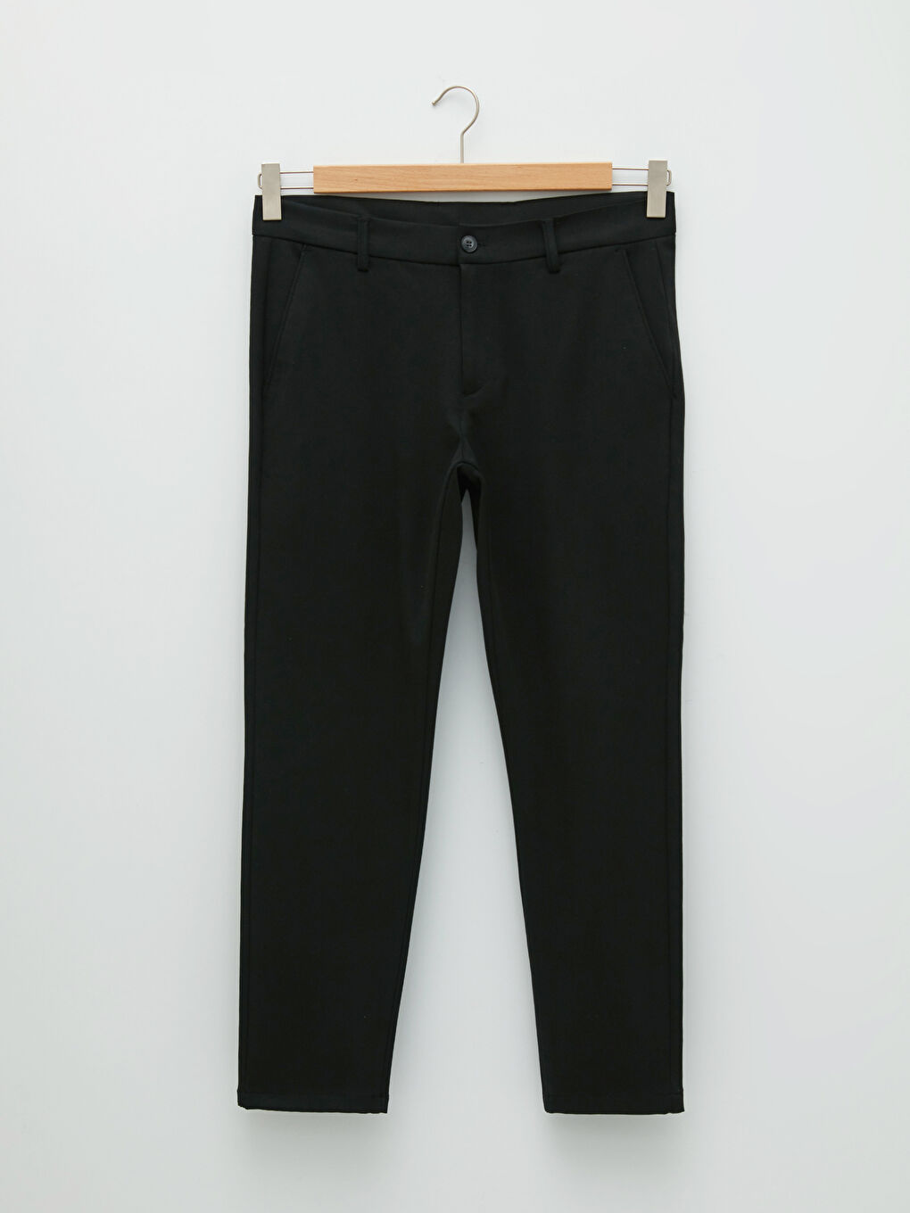 Slim Fit Textured Men's Trousers-5