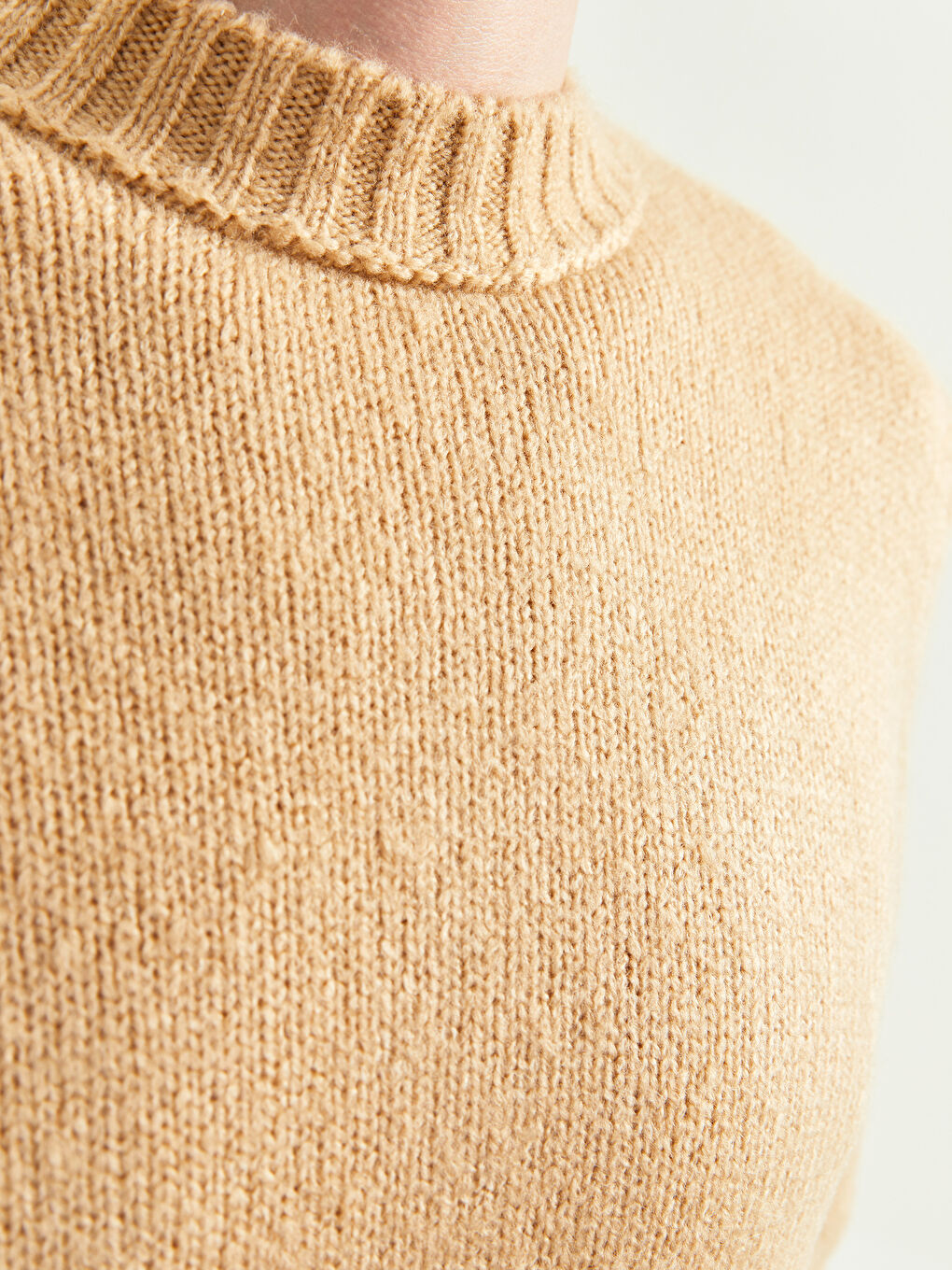 Half Turtleneck Long Sleeve Men's Knitwear Sweater-3