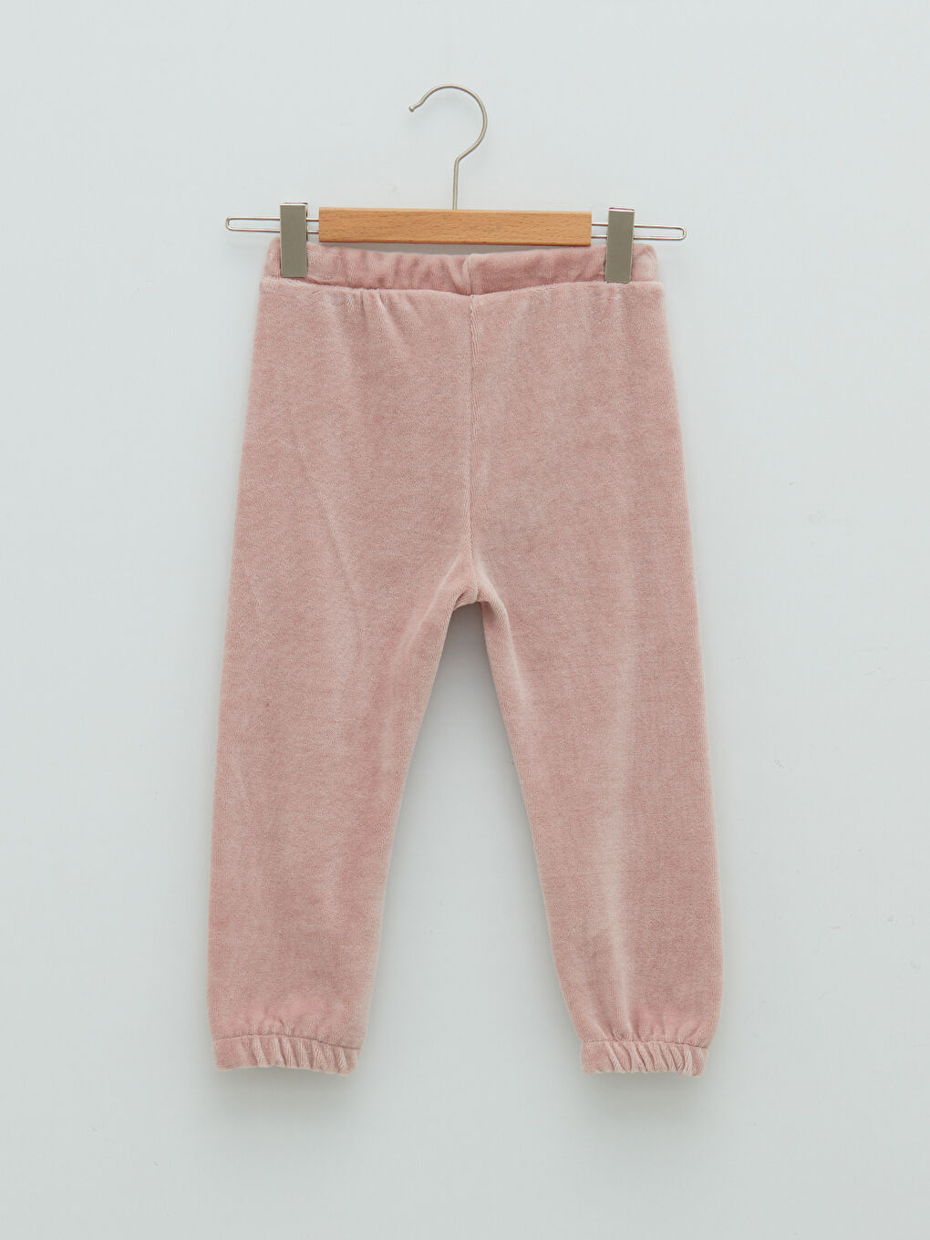 LCW baby Basic Elastic Waist Baby Girl Velvet Tracksuit Bottom -W1IG68Z1-FLK