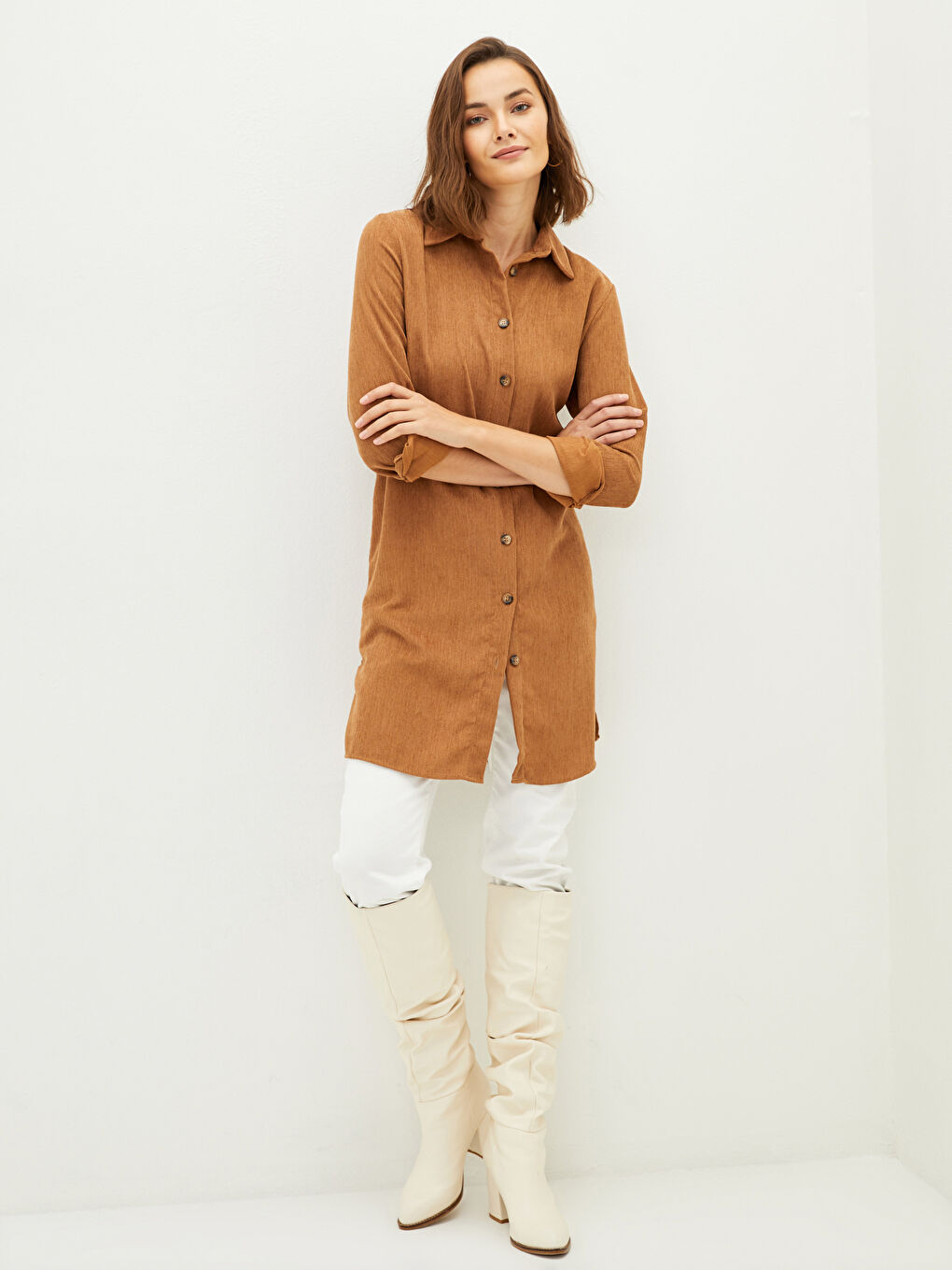 Velvet Women's Shirt Tunic-1
