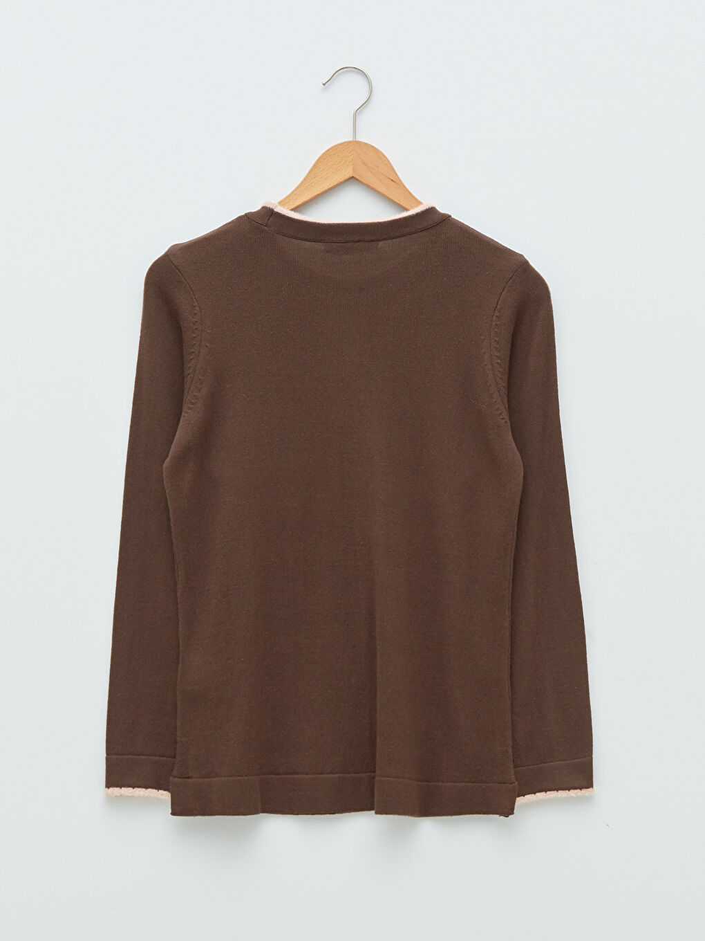 LCW Grace Crew Neck Patterned Long Sleeve Women's Knitwear Sweater -W1IH34Z8-RU0