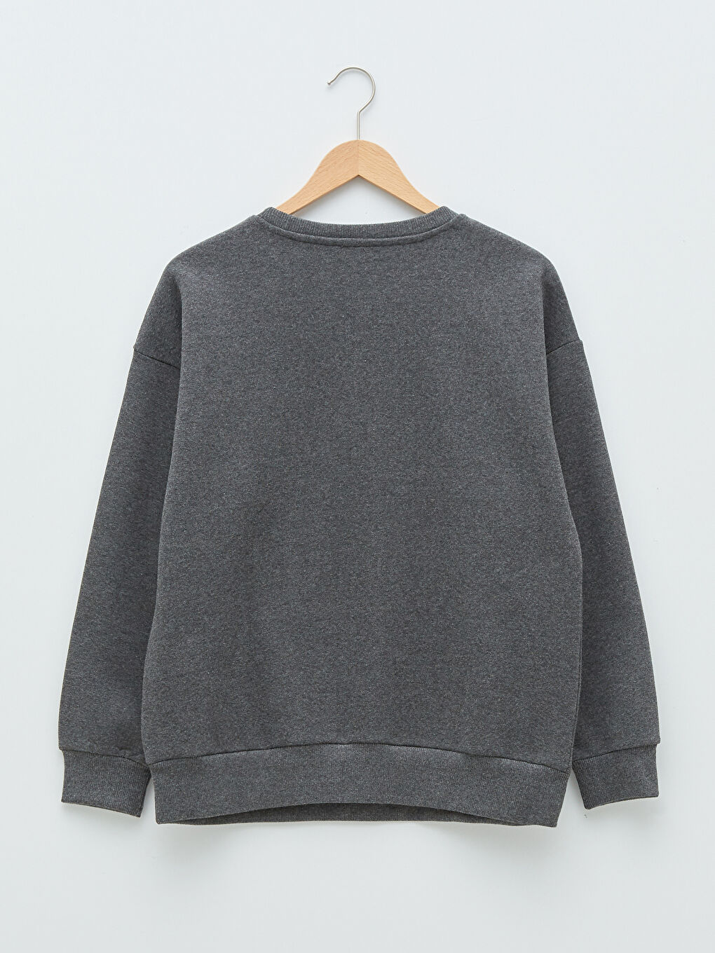 Hanorac Gros Simplu cu Guler Rotund pentru Femei-6