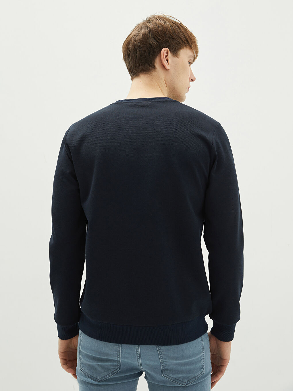 Толстовка с круглым вырезом, длинным рукавом, с принтом, толстая, для мужчин-4