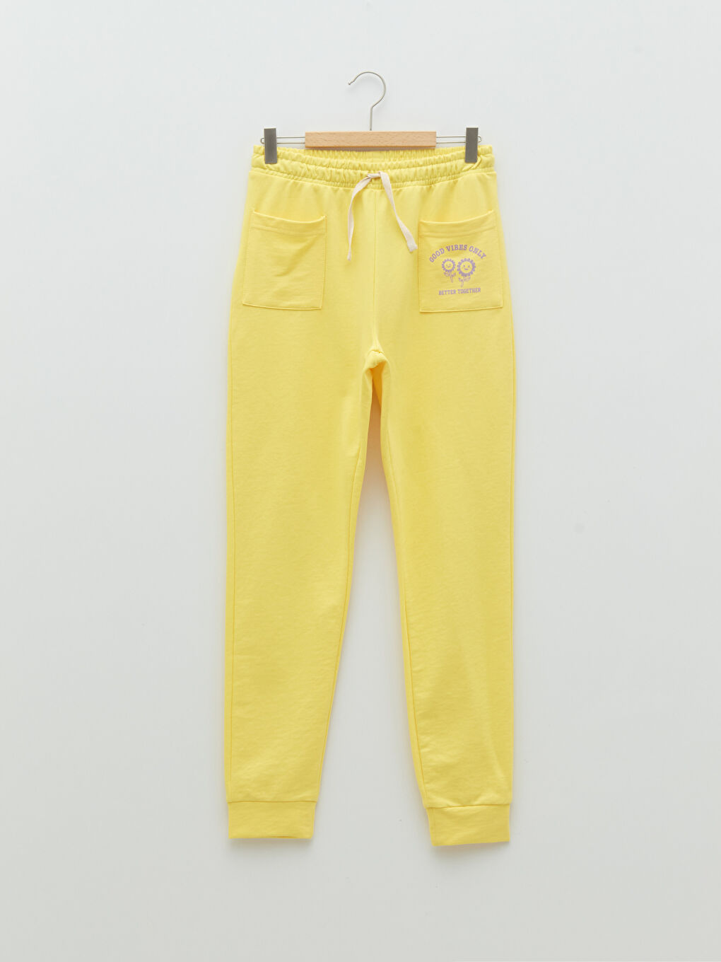 Elastic Waist Printed Girl Jogger Sweatpants