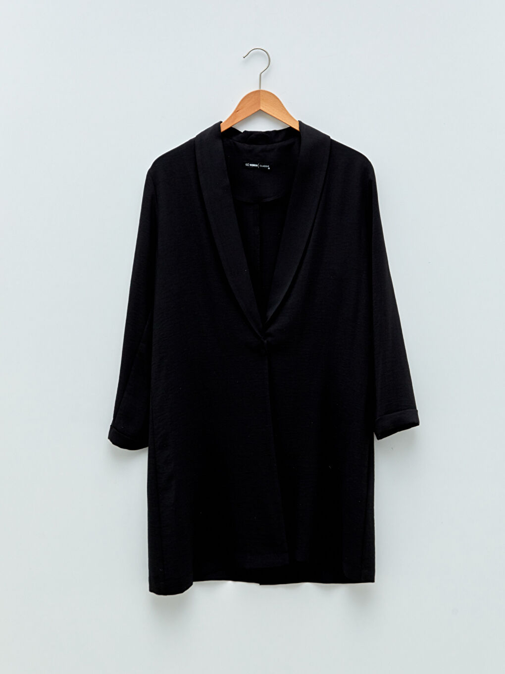 LCWAIKIKI Classic Shawl Collar Straight Long Sleeve Women's Blazer Jacket -W1IH93Z8-CVL