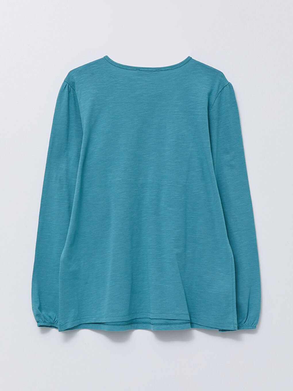 LCW Grace Crew Neck Embroidered Long Sleeve Cotton Women's Blouse -W1II40Z8-H8C