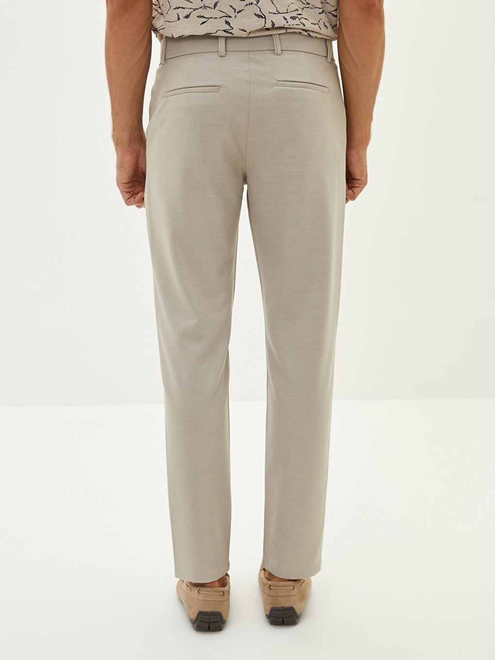 Slim Fit Textured Men's Trousers-4